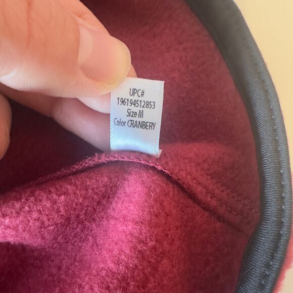 NWOT Cuddl Duds Women’s Full Zip Fleece Vest Red Size M Cranberry Stretch Soft - Picture 7 of 7